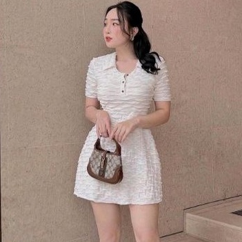 Đầm thun big size cổ trụ từ 60kg-90kg