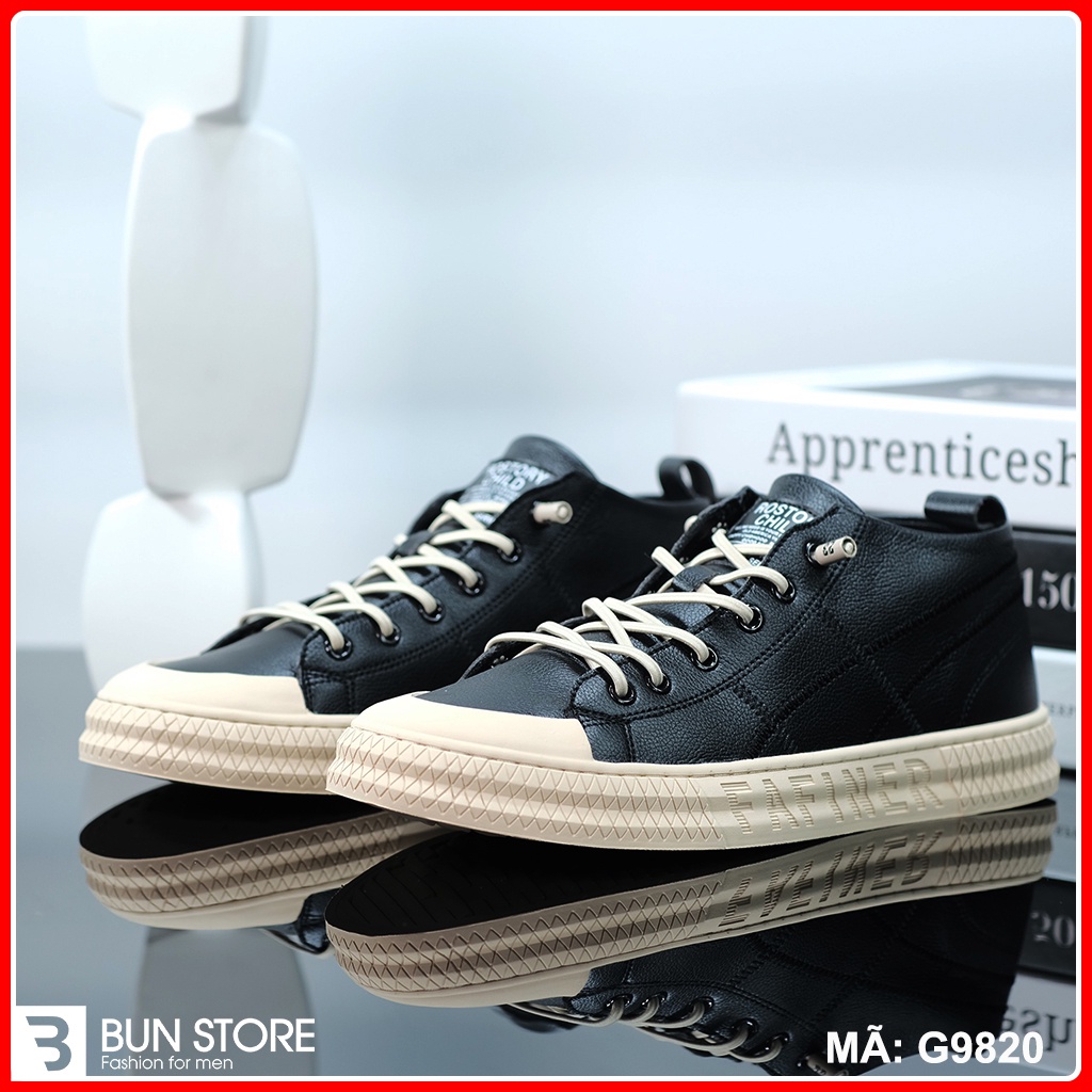 Giày Nam cao cấp Bun Store - Giày da Nam đẹp Sneaker thời trang sang xịn G9820