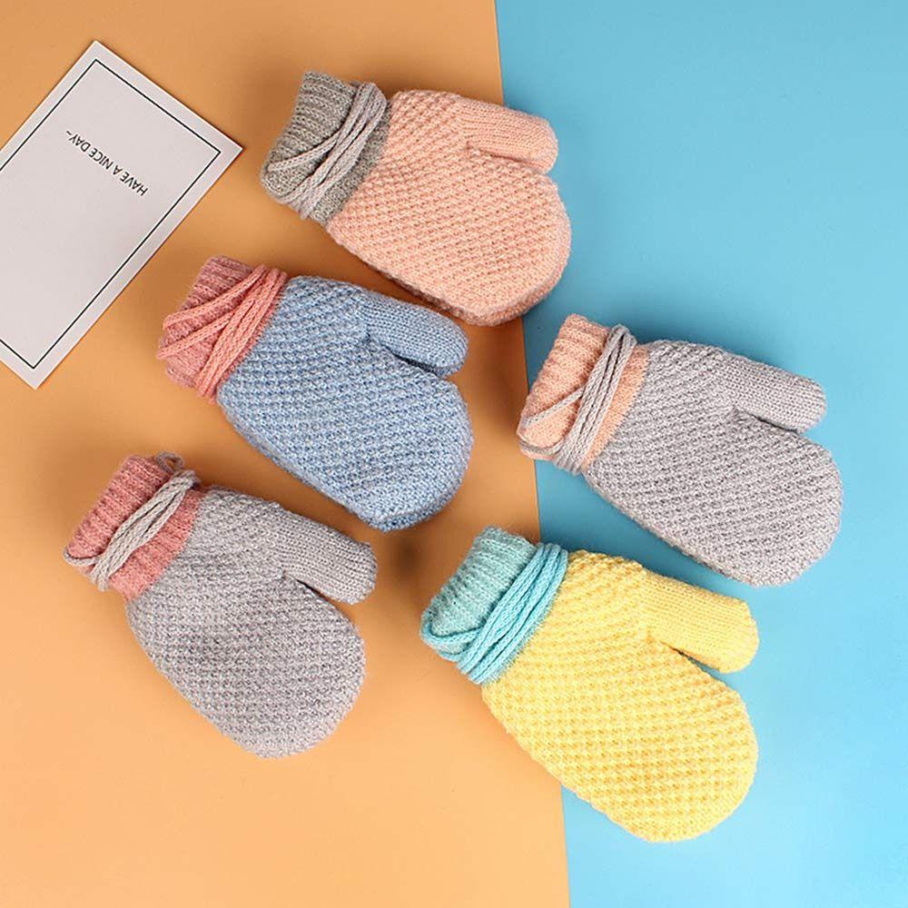 Găng Tay Mềm Mại Dày Dặn Giữ Ấm Cho Bé 2-6 Tuổi