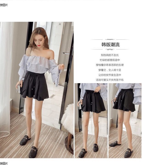 (Order) có bigsize Quần đùi cạp chun dáng váy | BigBuy360 - bigbuy360.vn