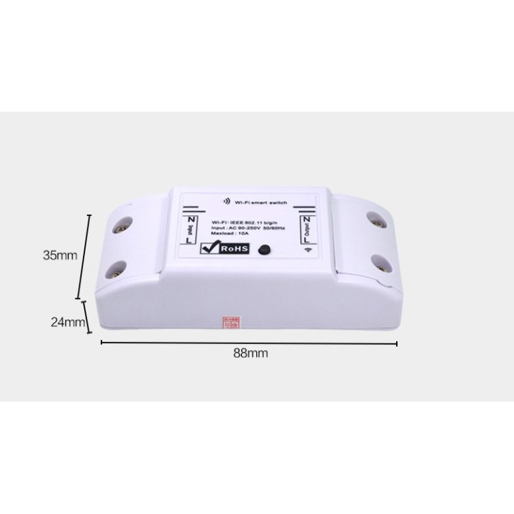 Công tắc ĐIỀU KHIỂN TỪ XA QUA Wifi 10A V2 TY-TDQ ( BẬT TẮT, HẸN GIỜ THIẾT BỊ ĐIỆN TỪ ĐIỆN THOẠI DÙ BẠN Ở BẤT KÌ ĐÂU )