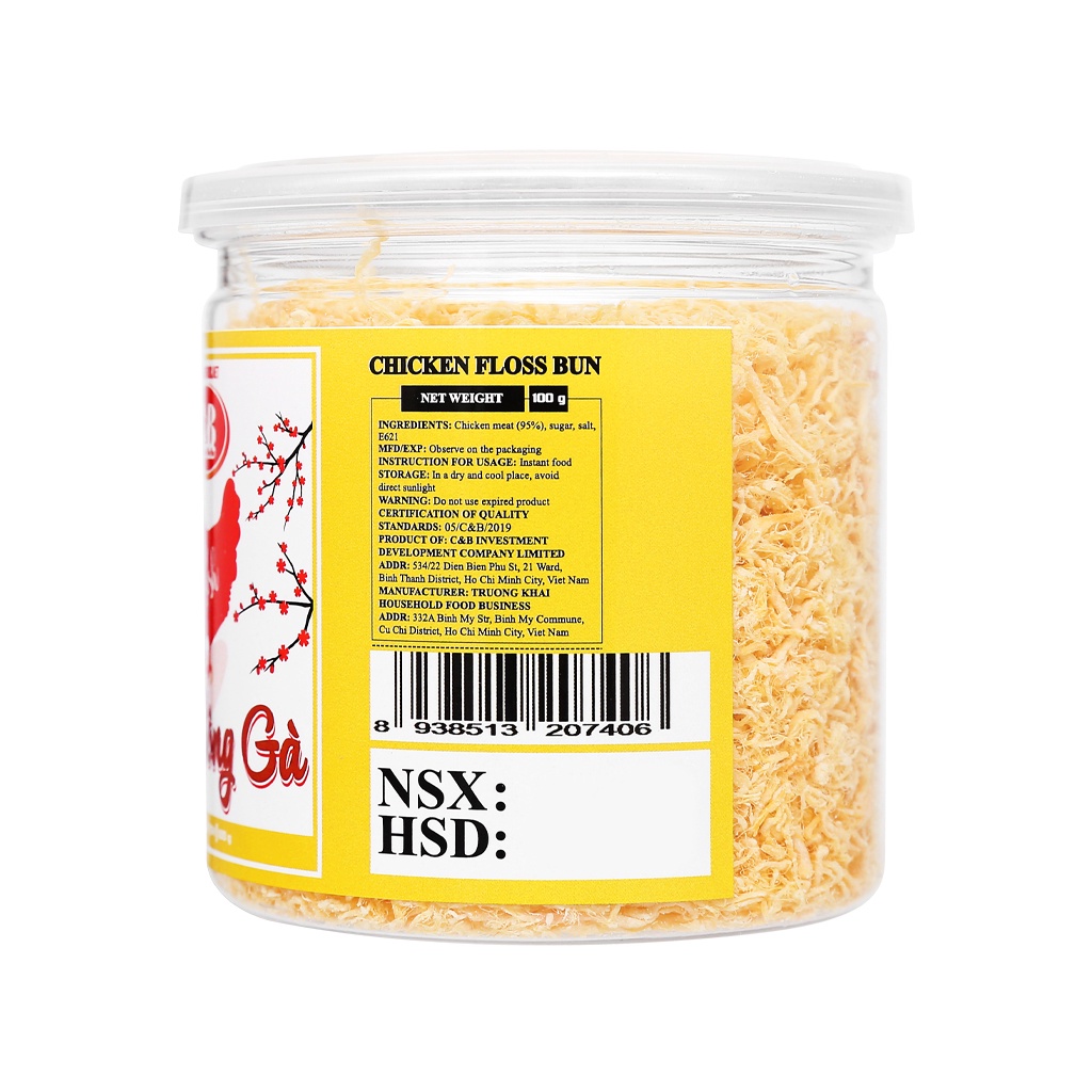 Chà Bông Gà  C&B - Hộp 100G