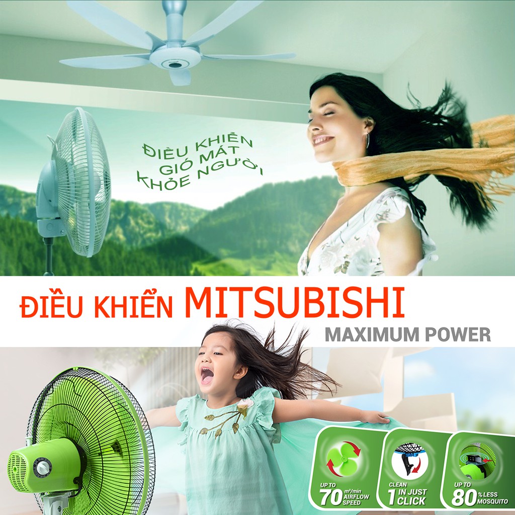 Điều khiển MITSUBISHI cho quạt mát.