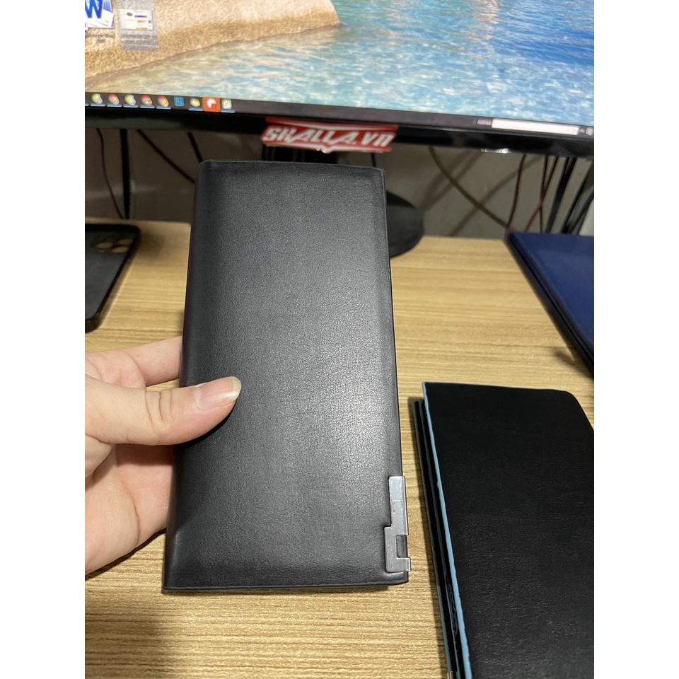 Ví dài cầm tay nam nữ Bấm góc K501 Shalla