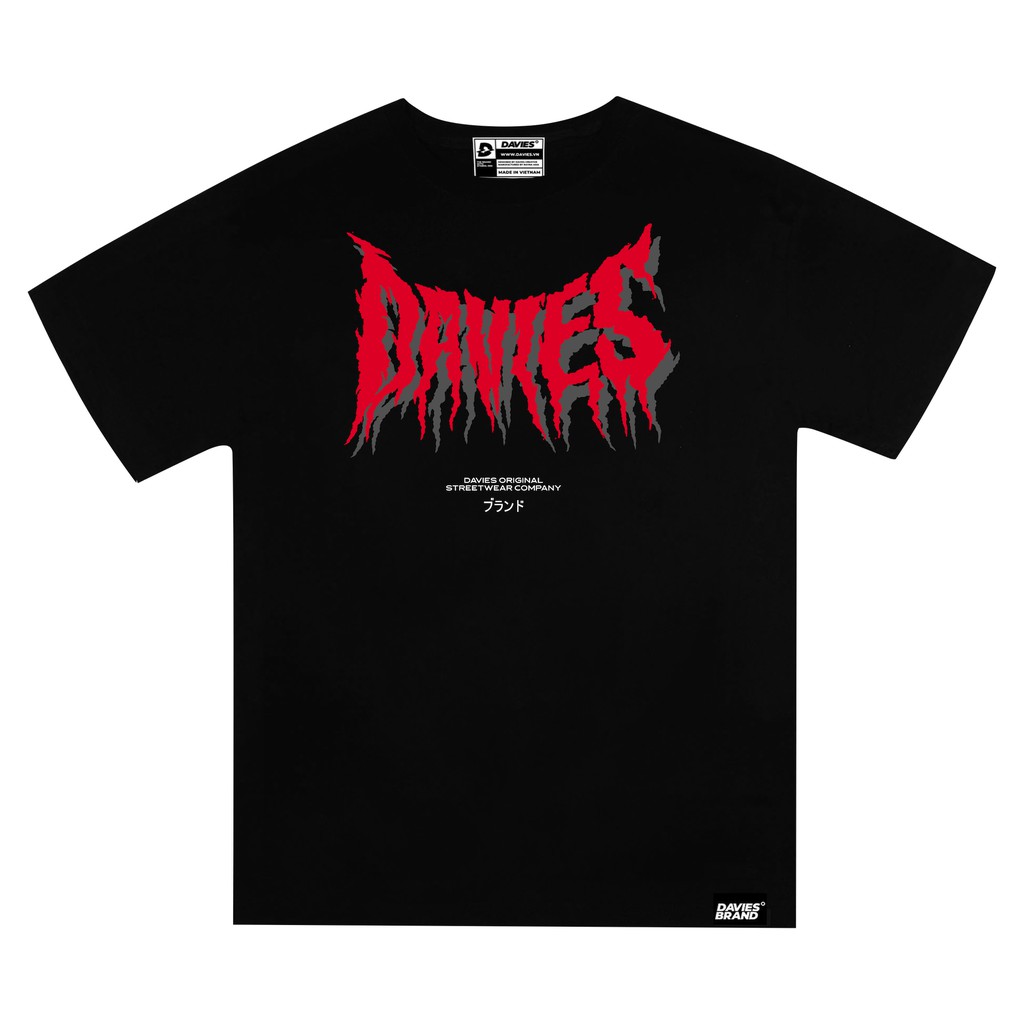 DAVIES - Áo thun nam nữ tay lỡ form rộng màu đen - Black Trash Blood Tee | BigBuy360 - bigbuy360.vn