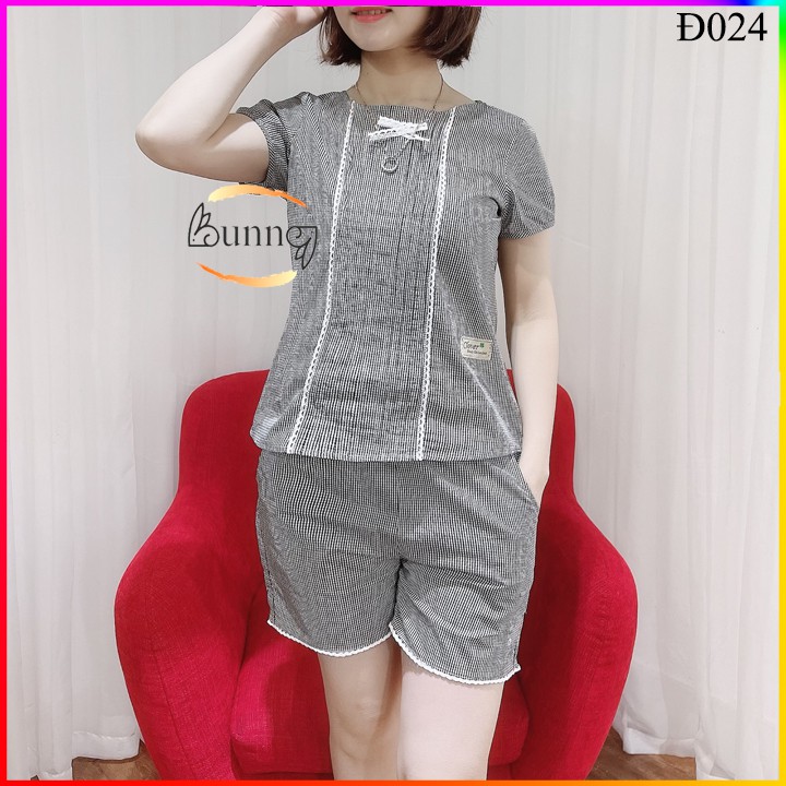[Bunny] Bộ đồ mặc nhà mùa hè mát mẻ, đồ bộ nữ mặc nhà mùa hè chất đẹp | BigBuy360 - bigbuy360.vn