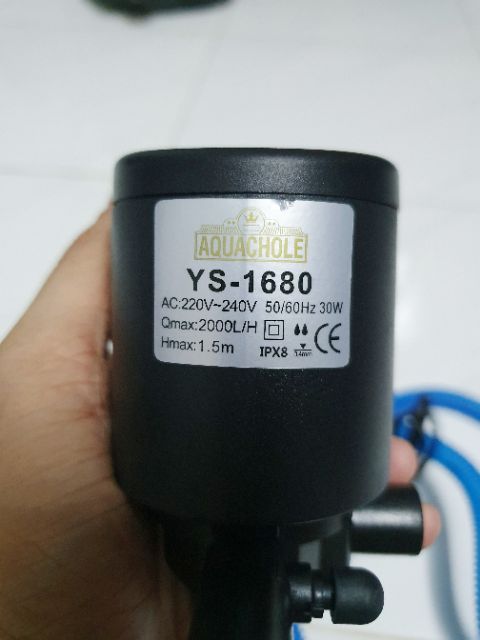MÁY BƠM LỌC HỒ CÁ 30W TỐI ĐA 1M5