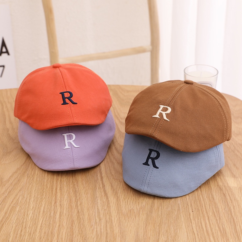 Mũ Beret Thêu Chữ R Mới Cho Trẻ Em