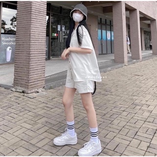 Set bộ sơ mi đũi trơn basic linen tiệm của miêu