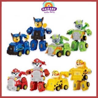 Chó cứu hộ paw patrol, đội chó cứu hộ lắp ráp biến hình 2in1