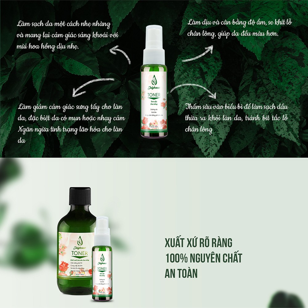 Toner chiết xuất tinh dầu Hoa Hồng 38ml JULYHOUSE | BigBuy360 - bigbuy360.vn