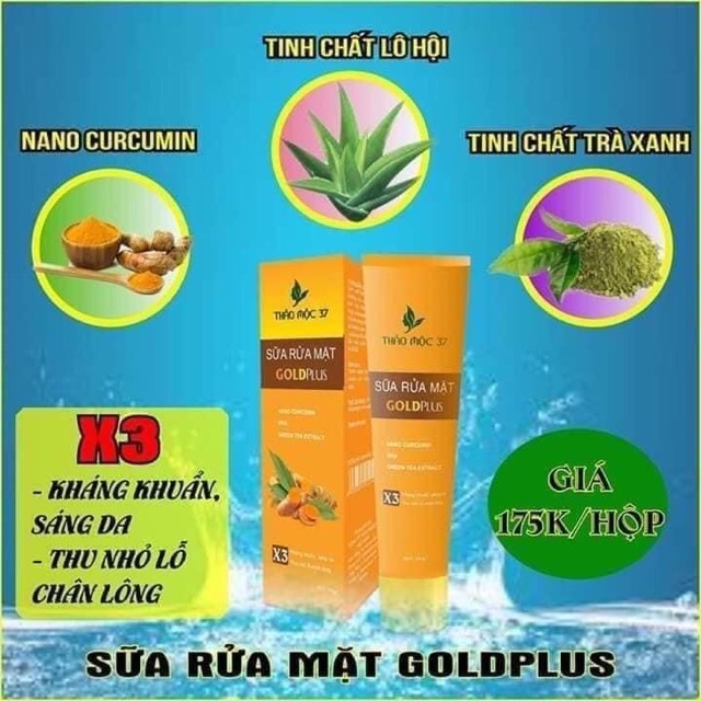 Sữa rửa mặt tinh chất nghệ thảo mộc 37