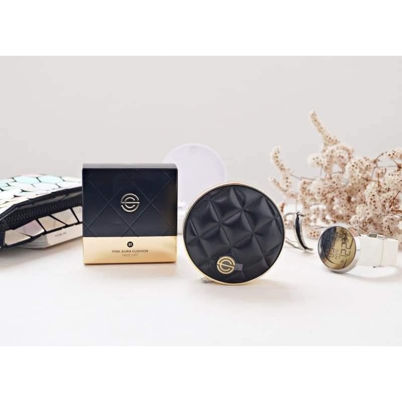 Phấn nước DPC Pink Aura Cushion phiên bản vỏ da limited