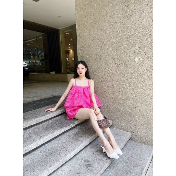 SET 2 dây cổ yếm babydoll ulzzang Freesize 2 lớp