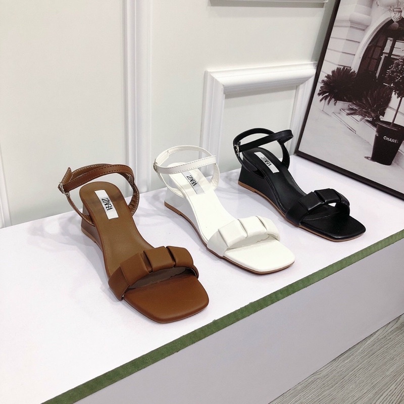 Giày SANDAL đế xuồng đế cao 5cm chống trơn trượt quai Đan nhỏ