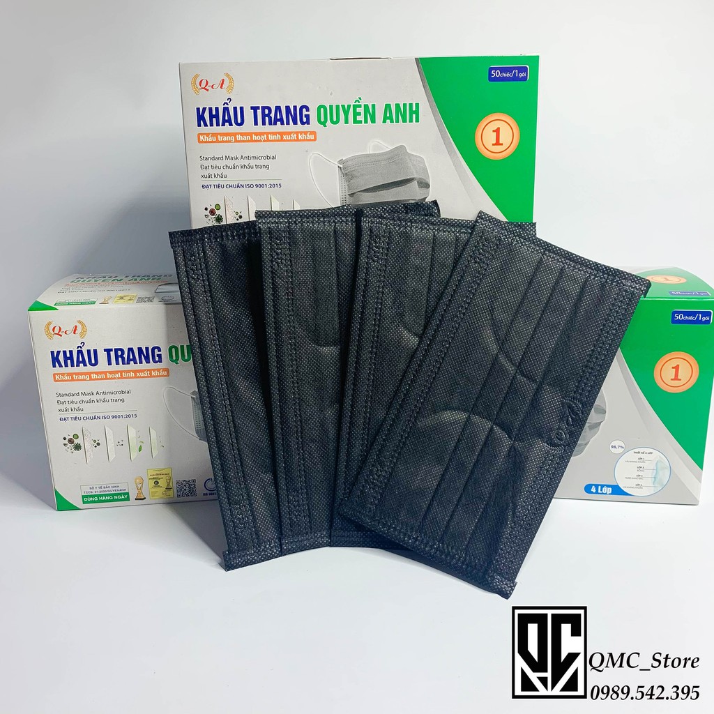 [Mã COSDAY giảm 8% đơn 150K] <Siêu Sale>Khẩu trang y tế 4 lớp Quyền Anh 4 màu, Hàng chính hãng ( Hộp 50 cái )# QMC | BigBuy360 - bigbuy360.vn