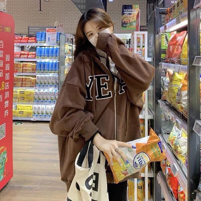 Áo Khoác Hoodie Yeah Unisex Chất Nỉ Dày Form Rộng Tay Màu Nâu Hottrend 2021, Có Quà Tặng Kèm | BigBuy360 - bigbuy360.vn