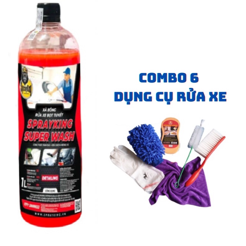 Nước rửa xe,xà bông Sprayking Super Wash 1L