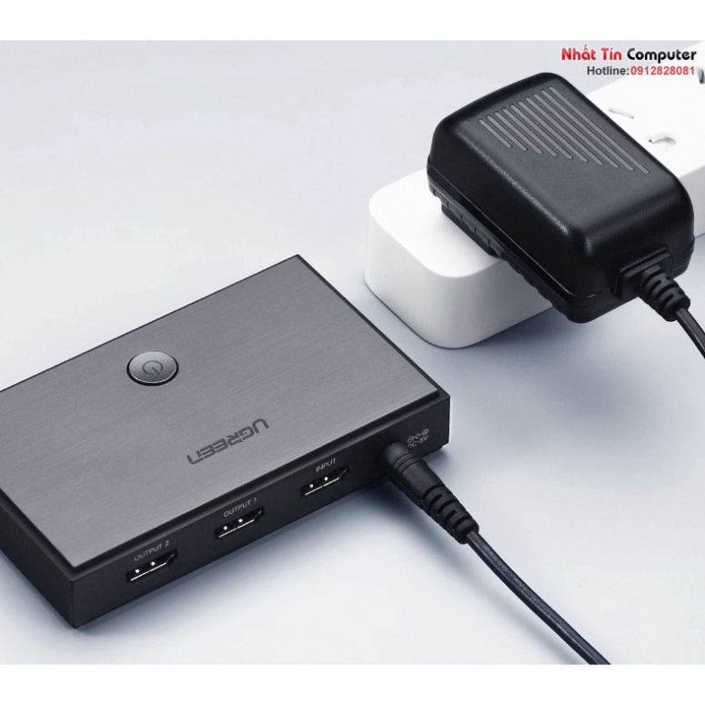 Bộ chia HDMI 1 ra 2 HDMI 2.0 chính hãng Ugreen 50707 cao cấp  - Phân Phối Chính Hãng