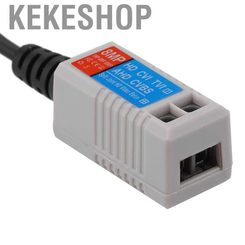 Kekeshop 2PCS Wire HD Passive Video Balun Transceiver BNC Male Cable Twisted Transmitter