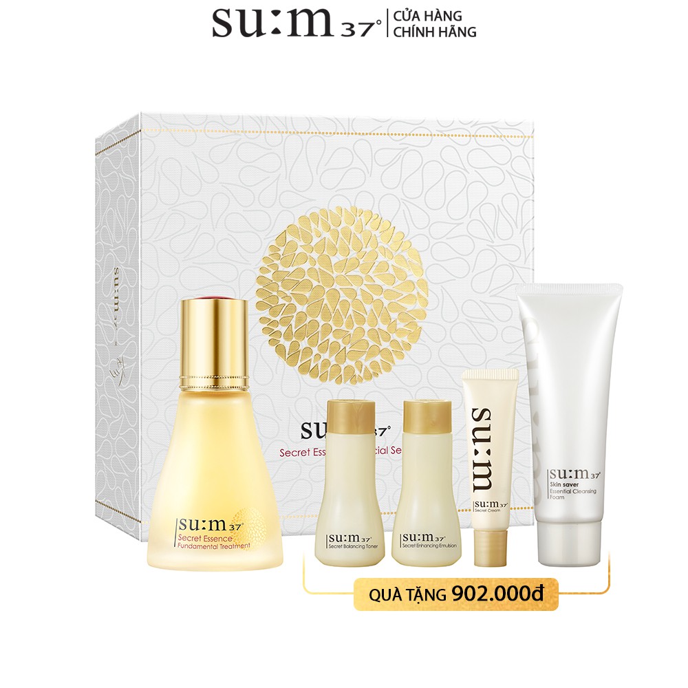 [Mã FMCGMALL giảm 8% đơn 250K] [Tặng Set Quà 900k] Nước thần cải thiện 5 vấn đề da sau 7 ngày Su:m37 Secret Essence 45ml