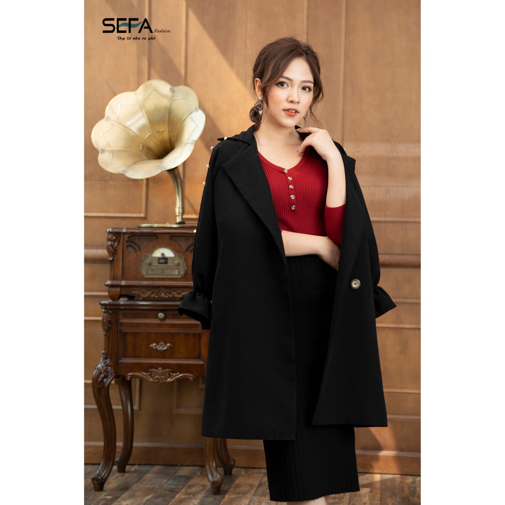 Chân váy SEFA len ôm lông cừu cao cấp, siêu co giãn