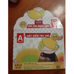 Giấy kiểm tra THÀNH ĐẠT 4 ô ly, 100gsm - XẤP 20 TỜ