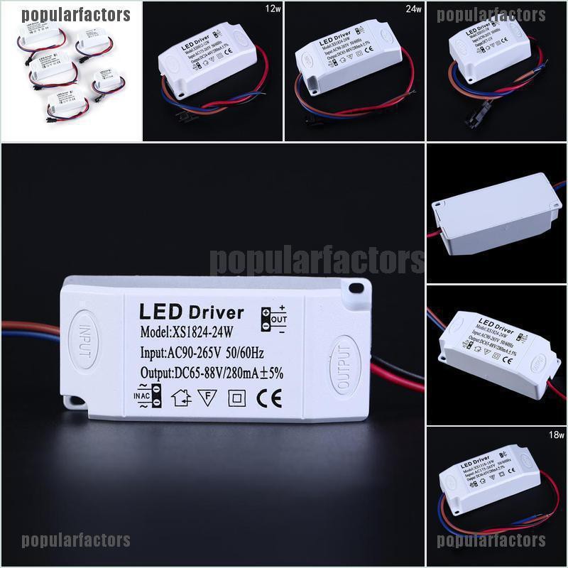 Bộ Chuyển Đổi Nguồn Đèn Led 7w 12w 18w 24w 3w Chất Lượng Cao