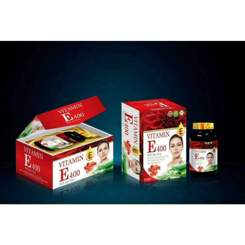 VITAMIN E 400 đỏ WITH ALOE VERA