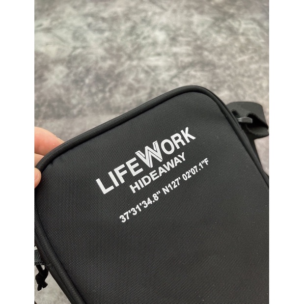 NÓN LƯỠI TRAI ,TÚI ĐEO CHÉO MINI BAG life workk logo chó