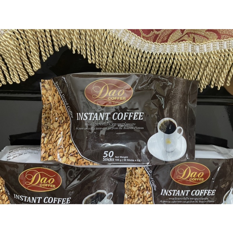 Dao Coffee, Instant Coffee ( cà phê đen), 100g(50gói)