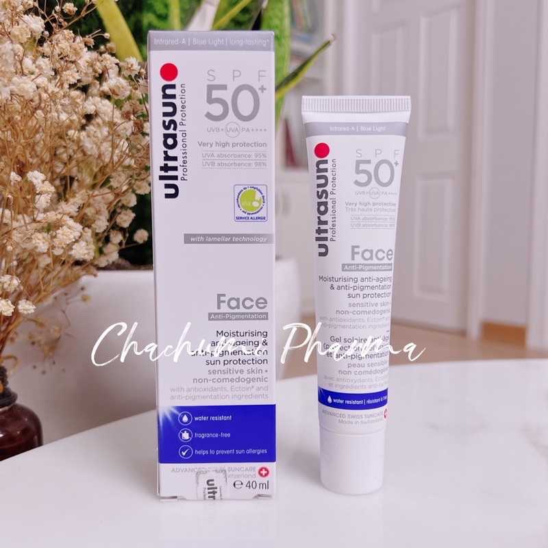 Kem chống nắng Ultrasun Face SPF 50+ anti pigmentation 40ml