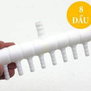 Bộ chia cho dây sủi phi 4mm, đầu chia oxy chất liệu nhựa, Vòi chia oxy chuyện dụng cho máy sủi