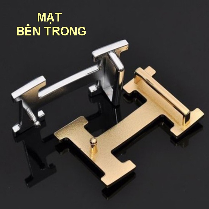 Mặt Thắt Lưng Mặt Chữ , Đầu khóa thắt lưng nam thời trang loại đục lỗ thép không gỉ  sang trọng FERADO