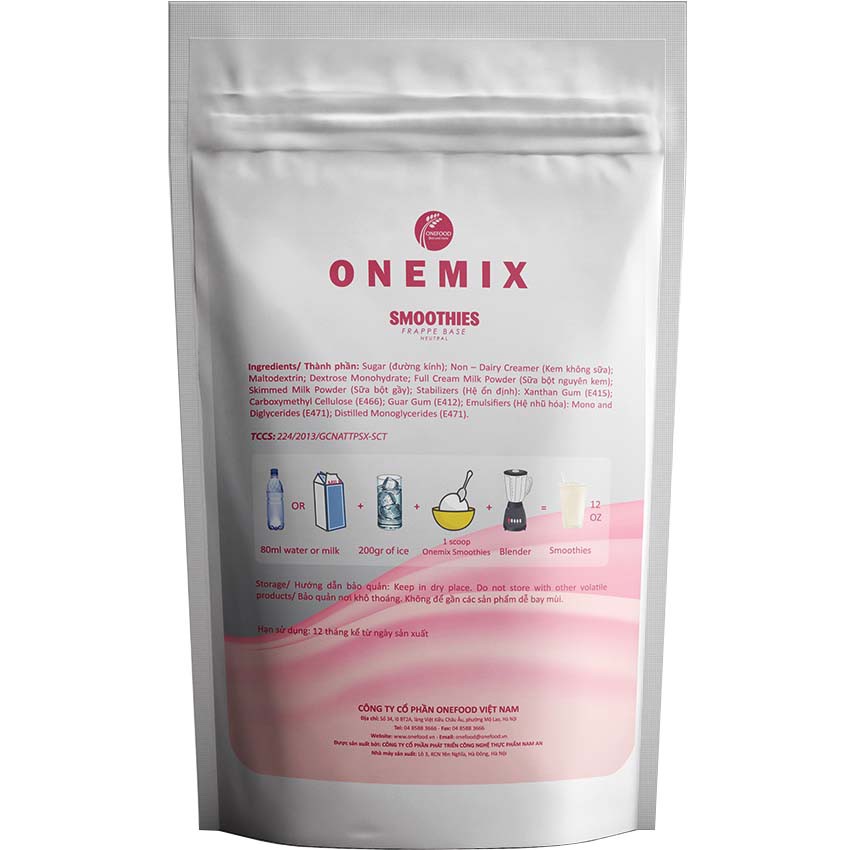 Bột mix  OneMix Smoothies túi 1kg