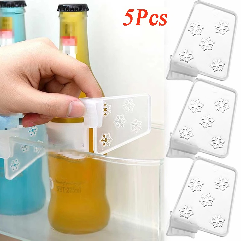 Khay Đựng Thức Ăn Trong Suốt Chia Ngăn Tủ Lạnh Hình Bông Tuyết Có Thể Điều Chỉnh