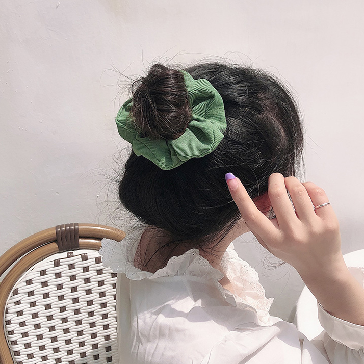 Dây Cột Tóc Phong Cách Retro Tinh Tế Cho Nữ