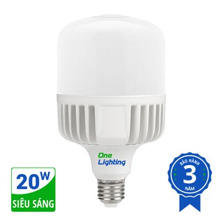 BÓNG ĐÈN LED BULB 20W SIÊU SÁNG ONE LIGHTING BẢO HÀNH 3 NĂM