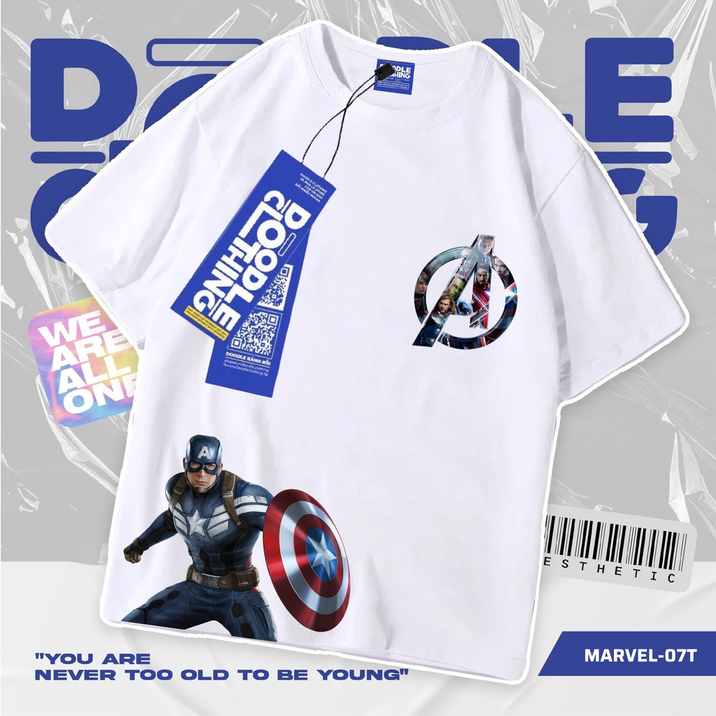 Áo thun nam nữ tay lỡ unisex oversize áo phông form rộng basic tee các mẫu marvel siêu ngầu siêu chất
