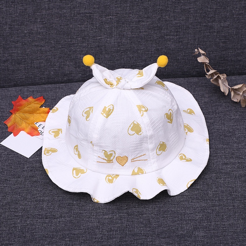 Mũ Tai Bèo - Mũ Vành Tròn Cho Bé Hoạ Tiết Dễ Thương Cho Bé gái 6 đến 18 tháng