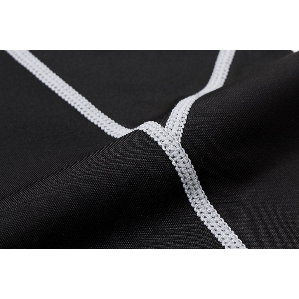 Áo thun HUQISHA dài tay tập gym thấm hút mồ hôi nhanh khô dành cho nam