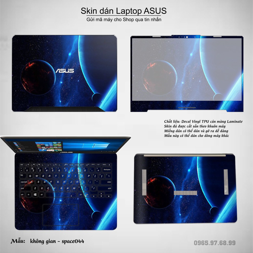 Skin dán Laptop Asus in hình không gian _nhiều mẫu 8 (inbox mã máy cho Shop)