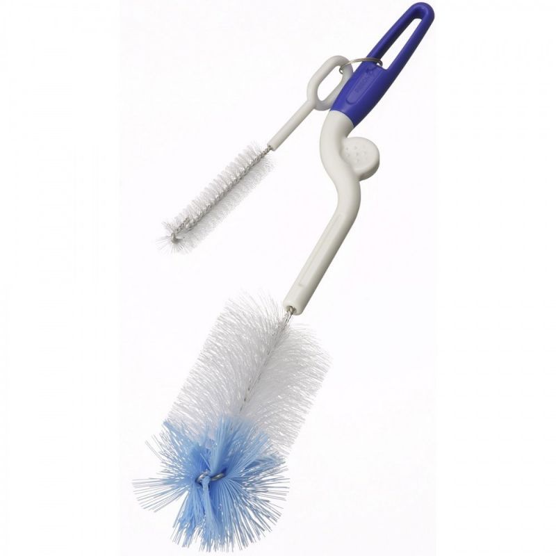 Cây rửa bình sữa và núm ti Pigeon hàng nhập, tay xoay 2 chiều