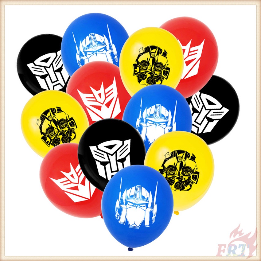 ♦ Trang Trí Tiệc - Bong Bóng ♦ 1 Bong Bóng Latex Kích Thước 12 Inch In Logo Phim Transformers Dùng Trang Trí Tiệc Sinh Nhật