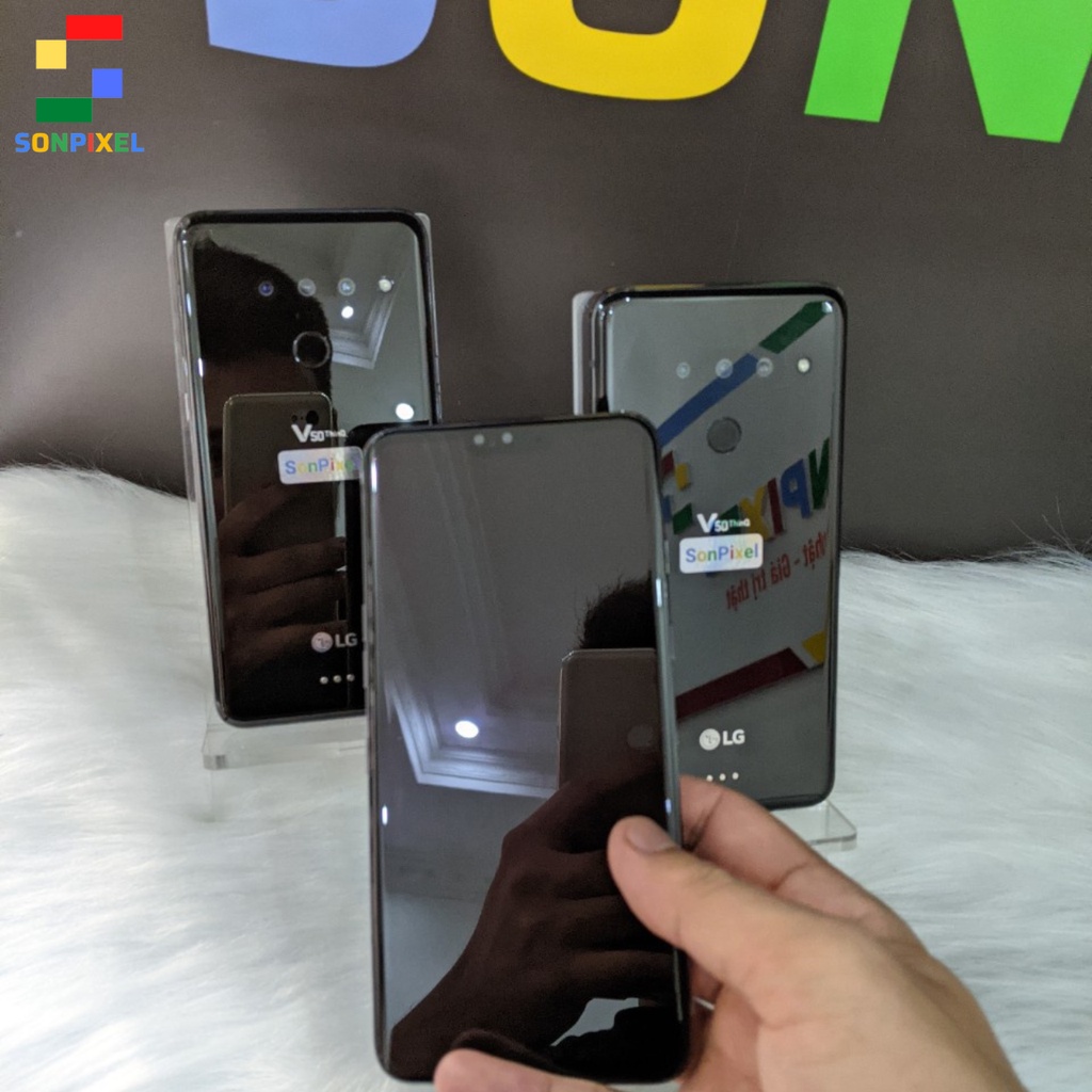 Điện Thoại LG V50 ThinQ 5G, 3 Camera Snapdragon 855,  6GB/128GB Màn 2k, Chơi Liên Quân/Pubg Mượt Sonpixel