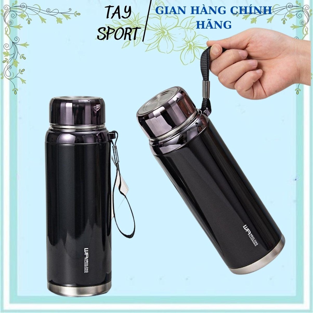 Bình Giữ Nhiệt 1200ML 1500ML Có Nắp Kim Cương Giữ Nóng 48h Lạnh 72h Chất Liệu inox 304 Cao Cấp