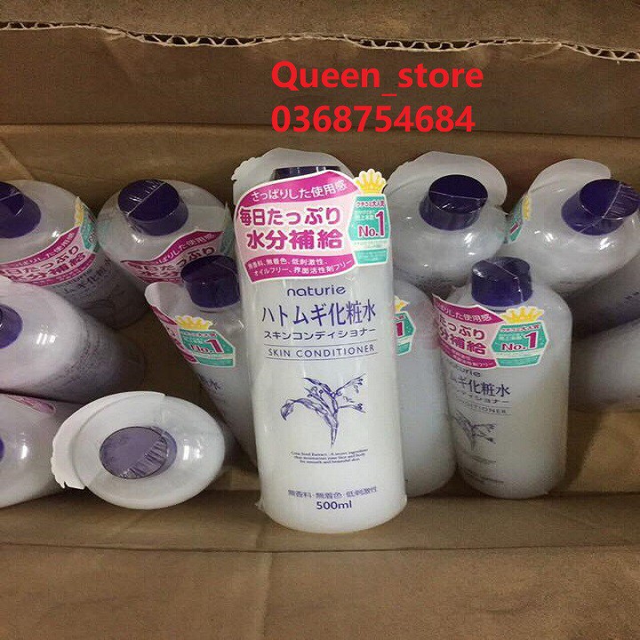 Nước Hoa Hồng Gạo dưỡng ẩm Naturie Hatomugi Nhật Bản chiết xuất từ hạt ý dĩ 500ml | BigBuy360 - bigbuy360.vn