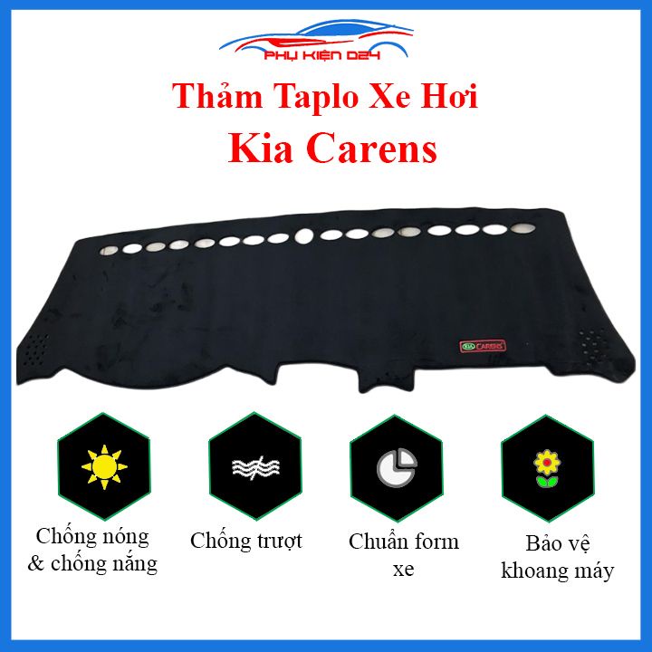 Thảm taplo Carens 2019-2020-2021-2022 chống nắng nóng làm mát xe mở rộng tầm nhìn