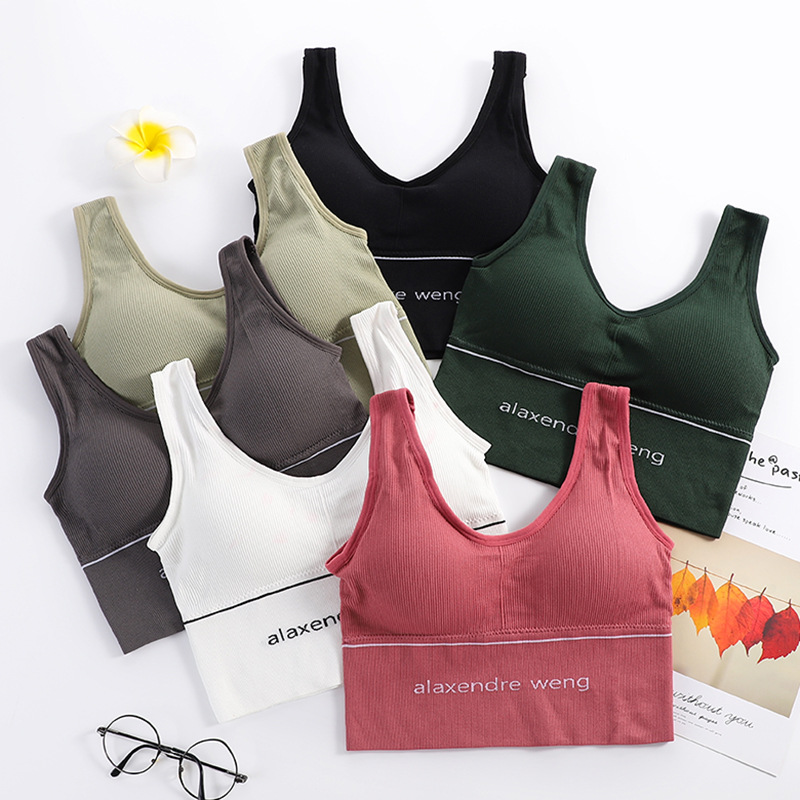 Áo croptop tập gym Aijolen in chữ alaxendre weng chất lượng cao