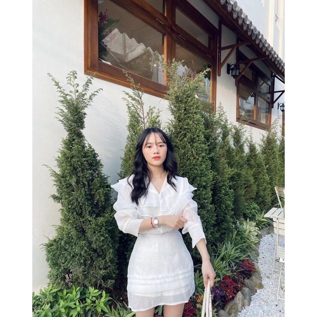 SET ÁO SƠ MI VOAN + CHÂN VÁY SIÊU XINH🦋